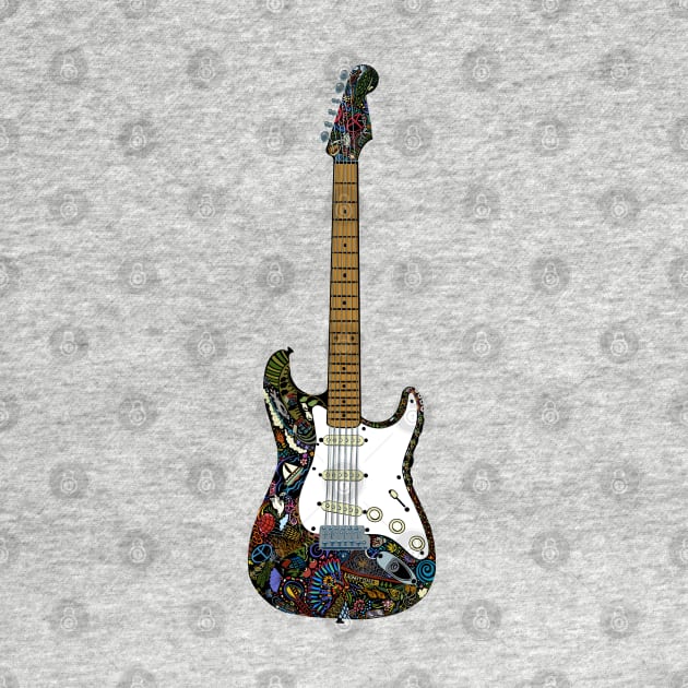 Eric’s Strato Guitar in Full Colour by BullShirtCo